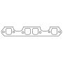 Cometic Gasket C15453-042 Cometic Holden 253/304/308 V8 .042in ArmorCore Exhaust Header Manifold Gasket