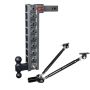 GEN-Y Hitch GH-319 Gen-Y Mega Duty 2in Shank 20in Drop 1.5K TW 10K Hitch w/GH-031 Dual-Ball/GH-0100 Stabilizer Kit