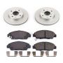 PowerStop CRK1033 Genuine Geomet Coated Rotor and Low-Dust Ceramic Brake Pad Kit
