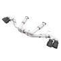 AWE Tuning 3020-43086 2020 Chevrolet Corvette (C8) Track Edition Exhaust - Quad Diamond Black Tips