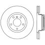 Stoptech 128.34117L Drilled Sport Brake Rotor