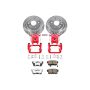 PowerStop KC2383-26 Z26 Street Performance Ceramic Brake Pad, Drilled Slotted Rotor, and Caliper Kit
