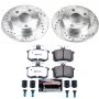 PowerStop K584-26 Z26 Street Performance Ceramic Brake Pad and Drilled & Slotted Rotor Kit
