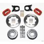 Wilwood 140-5236-R Forged Dynalite P/S Rear Kit Red Chev 12 Bolt w/Clip Eliminator