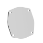 QTP 10500C 5in Bolt-On QTEC 4 Bolt Cover Plate