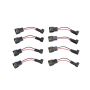 Edelbrock 15904 Adapter Fuel Injector Uscar to Minitimer Set of 8