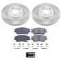 PowerStop SC7355 Semi-Coated Rotor and Low-Dust Ceramic Brake Pad Kit