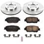 PowerStop KOE1064 OE Stock Replacement Low-Dust Ceramic Brake Pad and Rotor Kit