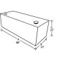 Tradesman 73010 Steel Rectangular Liquid Storage Tank (Full Size) - Black