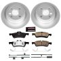 PowerStop CRK6280 Genuine Geomet Coated Rotor and Carbon-Fiber Ceramic Brake Pad Kit