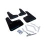 Rally Armor MF27-UR-BLK/NB Black Mud Flap/Light Blue Logo