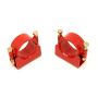 BMR 82-02 3rd Gen F-Body w/ 3.0in Axles Sway Bar Mount Kit w/ Bolt-On Bracket - Red