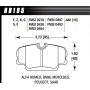 Hawk Performance HB195G.640 DTC-60 Disc Brake Pad