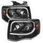 SPYDER 5079503 Projector Headlights - Light Tube DRL - Black
