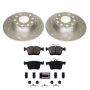 PowerStop K8337 Z23 Daily Driver Carbon-Fiber Ceramic Brake Pad and Drilled & Slotted Rotor Kit