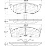 Stoptech 305.07300 Street Select Brake Pads