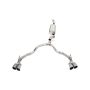 CORSA Performance 21129 Corsa 21-23 Chevrolet Tahoe/GMC Yukon 4DR 6.2L 4WD Dual Rear 3/2.75in Sport Cat-Back DW 4inPol Tips