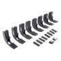 Go Rhino 6940486 19-22 Chevrolet Silverado 1500 CC Mtg Brackets (V-Series V3/RB10 Slim/RB20 Slim) - Tex. Blk