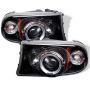 SPYDER 5009784 Projector Headlights - LED Halo - Black