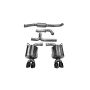CORSA Performance 14863BLK Corsa 2011-2014 Subaru Impreza Sedan STI 2.5L Turbo Manual Black Sport Cat-Back Exhaust