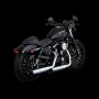 Vance and Hines 16361 Vance & Hines HD Sportster 14-22 Twin Slash 3In PCX Slip-On Exhaust