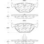 Stoptech 305.06920 Street Select Brake Pads w/Hardware - Rear