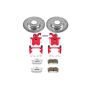 PowerStop KC3109-26 Z26 Street Performance Ceramic Brake Pad, Drilled Slotted Rotor, and Caliper Kit