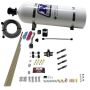 Nitrous Express 93046-15 DRY DIRECT PORT NITROUS SYSTEM. 4 CYLINDER W/ 15LB BOTTLE