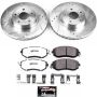 PowerStop K6111-26 Z26 Street Performance Ceramic Brake Pad and Drilled & Slotted Rotor Kit