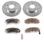 PowerStop K681-26 Z26 Street Performance Ceramic Brake Pad and Drilled & Slotted Rotor Kit