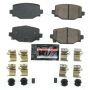 PowerStop Z23-2191 PowerStop - Z23 Daily Driver Carbon-Fiber Ceramic Brake Pads with Hardware Kit