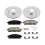 PowerStop K6360 Z23 Daily Driver Carbon-Fiber Ceramic Brake Pad and Drilled & Slotted Rotor Kit