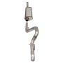 Corsa 18-21 Jeep Wrangler JLU 3.6L Sport 2.75in Cat-Back Exhaust w/ Turn Down Tip