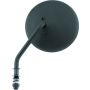 Bikers Choice 482775 Black 4 Inch Round Mirror Short Left Universal