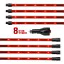 XKGLOW XK041002-R XK Glow Tube Single Color Underglow LED Accent Light Car/Truck Kit Red - 8x24In