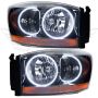 Oracle Lighting 7033-335 2006 Dodge Ram Pre-Assembled LED Halo Headlights - (Black Housing)