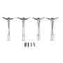 FORD FRD302-325 Valve Cove Bolt Kit 4pk Chrome w/Ford Logo