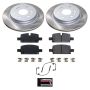 PowerStop SC8173 Semi-Coated Rotor and Low-Dust Ceramic Brake Pad Kit
