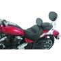 Mustang Motorcycle 79661 Mustang 11-17 Yamaha Stryker Standard Touring 2PC Seat w/Driver Backrest - Black