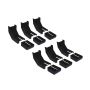 Raptor RB-BKC6: Bracket Covers Black Thermoplastic Rubber