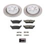 PowerStop SC6814 Semi-Coated Rotor and Low-Dust Ceramic Brake Pad Kit