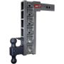 GEN-Y Hitch GH-626 Gen-Y Mega Duty 2.5in Shank 15in Drop 21K Hitch w/Dual-Ball/Pintle Lock/Stabilizer Kit