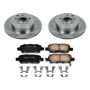 PowerStop KOE7881 OE Stock Replacement Low-Dust Ceramic Brake Pad and Rotor Kit