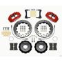 Wilwood 140-13043-DR Narrow Superlite 6R Front Hat Kit 13.06in Drilled Red 2008-up Hyundai Genesis Coupe w/Lines