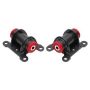 BMR 98-02 Chevrolet Camaro Motor Mount Kit (Steel) w/ Poly Bushings - Black Hammertone
