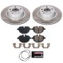 PowerStop SC6040 Semi-Coated Rotor and Low-Dust Ceramic Brake Pad Kit