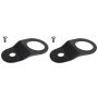 Torque Solution Radiator Mount Combo (Black) : Mitsubishi Evolution 7/8/9