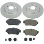 PowerStop CRK8313 Genuine Geomet Coated Rotor and Low-Dust Ceramic Brake Pad Kit