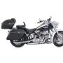 Mustang Motorcycle 79532 Mustang 06-17 Harley Softail Wide Tire(200mm)Wide Tour Solo Seat w/Driver Backrest Studs - Black