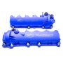 Ford Racing M-6582-FR3VBL Blue Ford Racing Coated 3-Valve Cam Covers